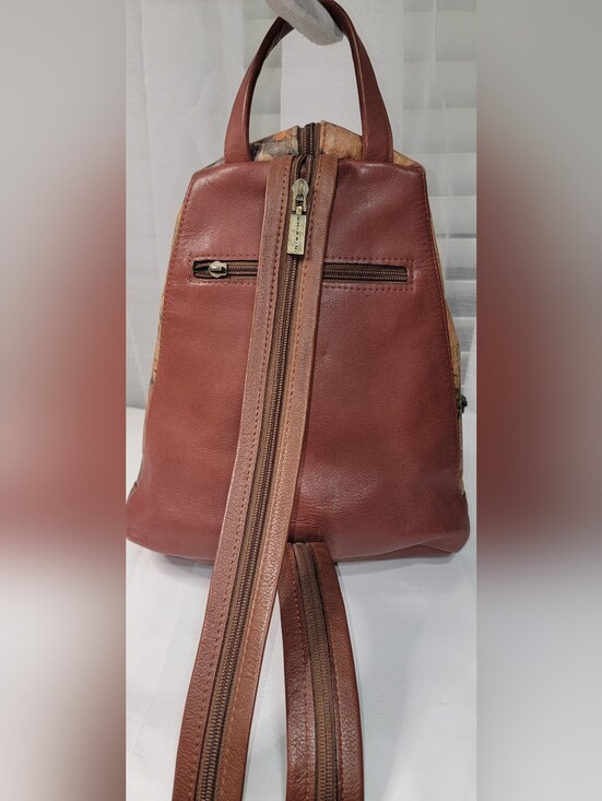 CHIARINI Floral Print Wedge Backpack Sling Bag - Brown Floral main image 8